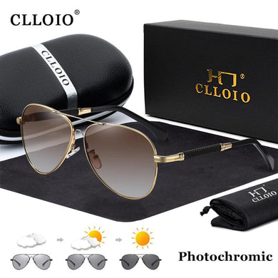 CLLOIO Titanium Alloy Men's Polarized Sunglasses