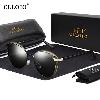 CLLOIO Polarized Women's Cat Eye Sunglasses - Sunglass Associates