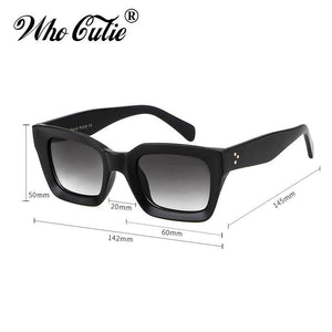WHO CUTIE Vintage Oversized Transparent Women's Sunglasses - Sunglass Associates