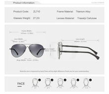 Load image into Gallery viewer, CLLOIO Titanium Alloy Men&#39;s Polarized Sunglasses - Sunglass Associates