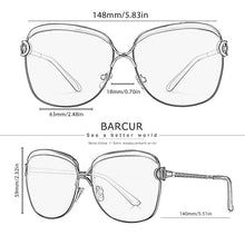 Load image into Gallery viewer, BARCUR Polarized Women&#39;s Round Sunglasses - Sunglass Associates