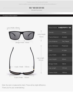 MERRYS DESIGN Men Polarized Sunglasses - Sunglass Associates