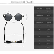 Load image into Gallery viewer, BANNED 1976 HD Polarized Round Metal Men&#39;s UV400 Sunglasses - Sunglass Associates