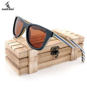 BOBO BIRD Retro Wood Sunglasses - Sunglass Associates