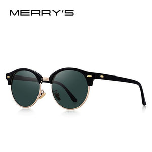 MERRYS DESIGN Women's Retro Rivet Polarized Sunglasses - Sunglass Associates