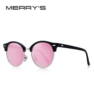 MERRYS DESIGN Women's Retro Rivet Polarized Sunglasses - Sunglass Associates
