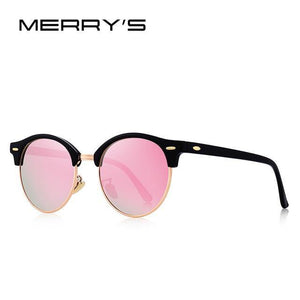 MERRYS DESIGN Women's Retro Rivet Polarized Sunglasses - Sunglass Associates