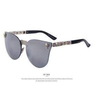MERRYS Fashion Women's Gothic Skull Frame Sunglasses - Sunglass Associates
