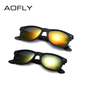 AOFLY Men's Square Fashion Sunglasses - Sunglass Associates