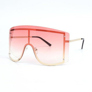 Oversized Women's Gradient Shield Sunglasses - Sunglass Associates