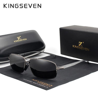 KINGSEVEN Vintage Retro Brand Designer Men's Square Sunglasses - Sunglass Associates