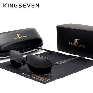 KINGSEVEN Vintage Retro Brand Designer Men's Square Sunglasses - Sunglass Associates