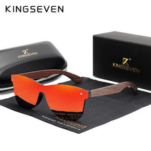 Load image into Gallery viewer, KINGSEVEN Men&#39;s Polarized Walnut Wooden Sunglasses - Sunglass Associates