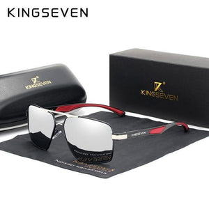 KINGSEVEN Aluminum Men's Polarized Square Sunglasses - Sunglass Associates