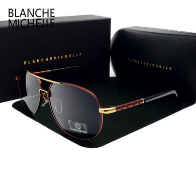 Blanche Michelle Men's Polarized Pilot UV400 Driving Sunglasses - Sunglass Associates