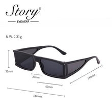 Load image into Gallery viewer, Story Vintage Rectangle Women&#39;s Vintage Sunglasses - Sunglass Associates