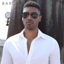 Load image into Gallery viewer, BARCUR Polarized Men&#39;s Pilot Sunglasses - Sunglass Associates