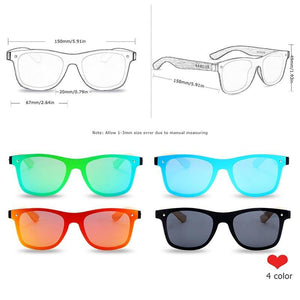 BARCUR Walnut Men's Square UV400 Sunglasses - Sunglass Associates