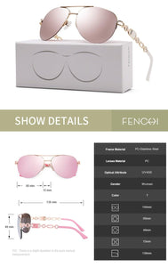 FENCHI Women's Pilot UV400 Sunglasses - Sunglass Associates