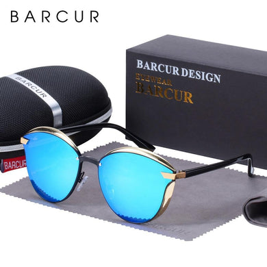 BARCUR Vintage Polarized Cat Eye Women's Sunglasses - Sunglass Associates