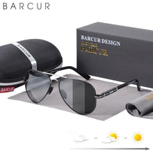 Load image into Gallery viewer, BARCUR Polarized Men&#39;s Pilot Sunglasses - Sunglass Associates