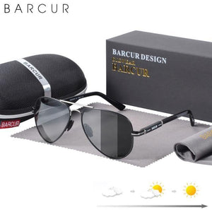 BARCUR Polarized Men's Pilot Sunglasses - Sunglass Associates