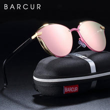 Load image into Gallery viewer, BARCUR Luxury Polarized Women&#39;s Round Sunglasses - Sunglass Associates