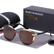 Load image into Gallery viewer, BARCUR Luxury Polarized Women&#39;s Round Sunglasses - Sunglass Associates