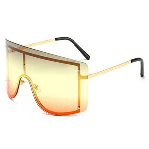 Oversized Women's Gradient Shield Sunglasses - Sunglass Associates