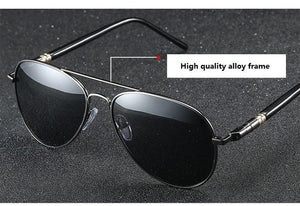 Men's Polarized Pilot Sunglasses - Sunglass Associates