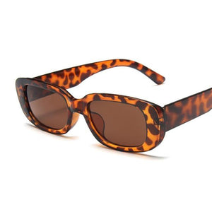 Women's Vintage Retro Rectangle UV400 Sunglasses - Sunglass Associates