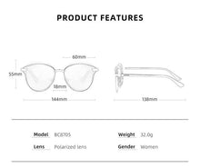 Load image into Gallery viewer, BARCUR Luxury Polarized Women&#39;s Round Sunglasses - Sunglass Associates