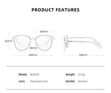 Load image into Gallery viewer, BARCUR Luxury Polarized Women&#39;s Round Sunglasses - Sunglass Associates