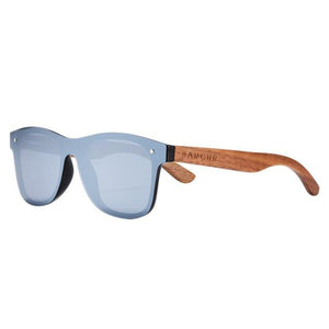 BARCUR Wood Sunglasses Natural Black Walnut Men's Sunglasses - Sunglass Associates