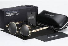 Load image into Gallery viewer, BANNED 1976 HD Polarized Round Metal Men&#39;s UV400 Sunglasses - Sunglass Associates