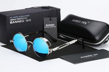 Load image into Gallery viewer, BANNED 1976 HD Polarized Round Metal Men&#39;s UV400 Sunglasses - Sunglass Associates