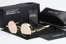 Load image into Gallery viewer, BANNED 1976 HD Polarized Round Metal Men&#39;s UV400 Sunglasses - Sunglass Associates