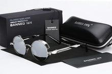 Load image into Gallery viewer, BANNED 1976 HD Polarized Round Metal Men&#39;s UV400 Sunglasses - Sunglass Associates