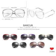Load image into Gallery viewer, BARCUR Polarized Gradient Women&#39;s Sunglasses - Sunglass Associates