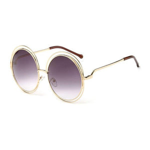 Shauna Vintage Oversize Round Women's Sunglasses - Sunglass Associates