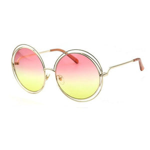 Shauna Vintage Oversize Round Women's Sunglasses - Sunglass Associates