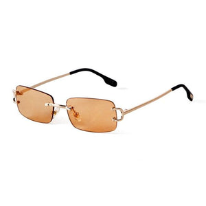 Rimless Rectangle Men's Sunglasses - Sunglass Associates