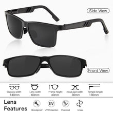 Load image into Gallery viewer, Men&#39;s Aluminum Magnesium Polarized Sunglasses - Sunglass Associates