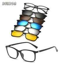 Load image into Gallery viewer, Belmon 5 Piece Clip On Magnetic Polarized Sunglasses - Sunglass Associates