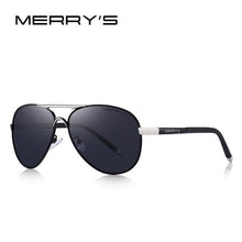 Load image into Gallery viewer, MERRYS Men&#39;s Classic Pilot HD Polarized Aluminum Sunglasses - Sunglass Associates