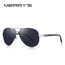 Load image into Gallery viewer, MERRYS Men&#39;s Classic Pilot HD Polarized Aluminum Sunglasses - Sunglass Associates