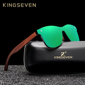 KINGSEVEN Bubinga Men's Wooden Sunglasses - Sunglass Associates