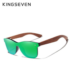 KINGSEVEN Bubinga Men's Wooden Sunglasses - Sunglass Associates